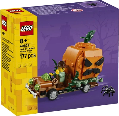 Lego SEASONAL Pick-up s halloweenskými dýněmi 40822 (stavebnice)