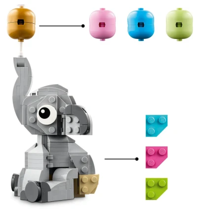 Lego Sloník na oblohe 40814 (stavebnica)