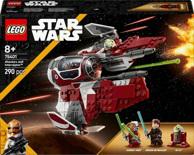 Lego STAR WARS Ahsoka a jediská stíhačka Interceptor 75401 (stavebnice) Lego STAR WARS Ahsoka a jediská stíhačka Interceptor 75401 (stavebnice)