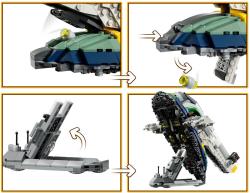 Lego STAR WARS Jango Fett a jeho hvězdná loď 75433 (stavebnice)