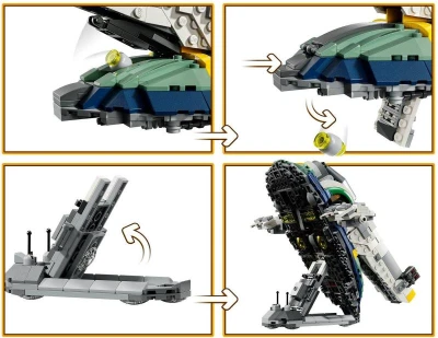 Lego STAR WARS Jango Fett a jeho hvězdná loď 75433 (stavebnice)