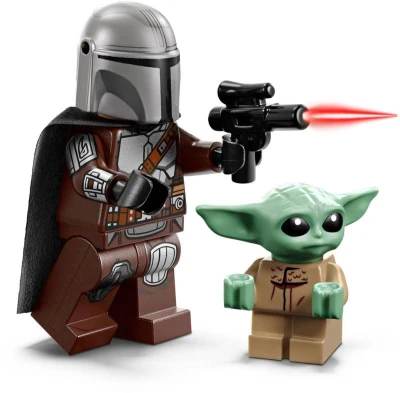 Lego STAR WARS Mandalorian a Grogu a spídrová motorka 75436 (stavebnice)