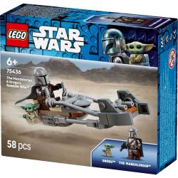 Lego STAR WARS Mandalorian a Grogu a spídrová motorka 75436 (stavebnice)