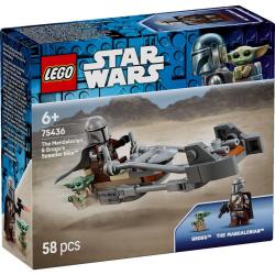 Lego STAR WARS Mandalorian a Grogu a spídrová motorka 75436 (stavebnice)