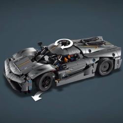 Lego TECHNIC Šedé hyperauto Koenigsegg Jesko Absolut 42173 (stavebnice)