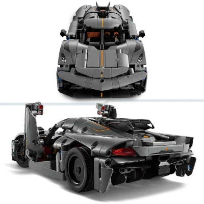 Lego TECHNIC Šedé hyperauto Koenigsegg Jesko Absolut 42173 (stavebnice)