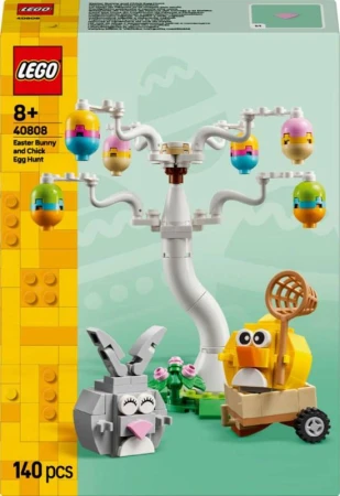 Lego Veľkonočný zajko, kuriatko a zbieranie vajíčok 40808 (stavebnica)