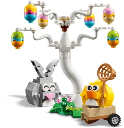 Lego Veľkonočný zajko, kuriatko a zbieranie vajíčok 40808 (stavebnica)