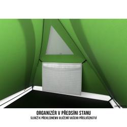 Husky Bronder 4 zelený lehký turistický stan pro 4 osoby