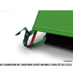 Husky Bronder 4 zelený lehký turistický stan pro 4 osoby