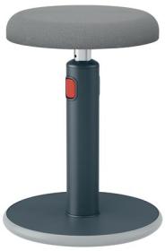 LEITZ Ergonomická balanční židle pro sezení/stání ERGO Cosy Stool, sametově šedá LEITZ Ergonomická balanční židle pro sezení/stání ERGO Cosy Stool, sametově šedá