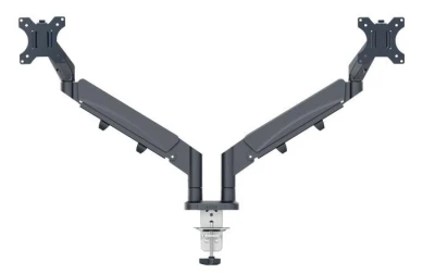 Leitz Prostorově úsporné rameno pro dva monitory ERGO tmv. šedé Leitz Prostorově úsporné rameno pro dva monitory ERGO tmv. šedé