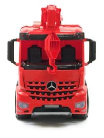 Lena Auto jeřáb Mercedes Arocs 70cm funkční červený plast