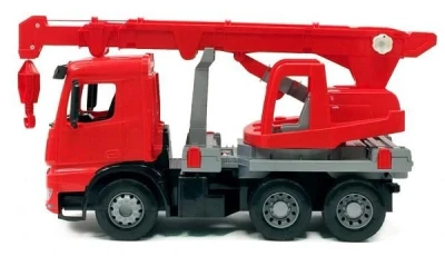 Lena Auto jeřáb Mercedes Arocs 70cm funkční červený plast