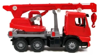 Lena Auto jeřáb Mercedes Arocs 70cm funkční červený plast