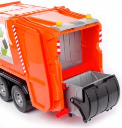 Lena Auto Mercedes Arocs popelářské 54cm set s popelnicí a kontejnerem v krabici