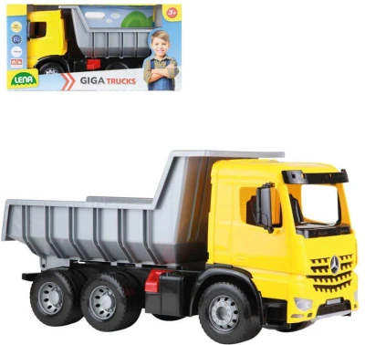 Lena Auto Mercedes Arocs sklápěč odstrkovadlo 70cm 3-osé odrážedlo na písek Lena Auto Mercedes Arocs sklápěč odstrkovadlo 70cm 3-osé odrážedlo na písek