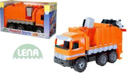 Lena Auto Mercedes popelář 75cm 2026 set kuka vůz s popelnicí plastový Lena Auto Mercedes popelář 75cm 2026 set kuka vůz s popelnicí plastový