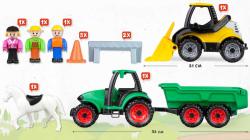 Lena Baby Truckies Farma set 2 pracovní vozidla s figurkami a doplňky