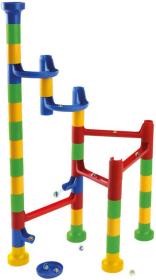 Lena Dráha kuličková set 34 dílků + 10 kuliček plast v krabici