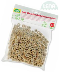 Lena DŘEVO Písmenka korálky 10mm set 300ks v sáčku (dřevěná hračka) Lena DŘEVO Písmenka korálky 10mm set 300ks v sáčku (dřevěná hračka)