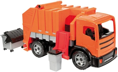 Lena GIGA TRUCKS Auto 2 osé funkční popeláři + 2 kontejnery na písek