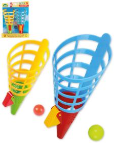 Lena Hra catch ball set 2 vystřelovací košíčky + 2 míčky chytání míčků Lena Hra catch ball set 2 vystřelovací košíčky + 2 míčky chytání míčků