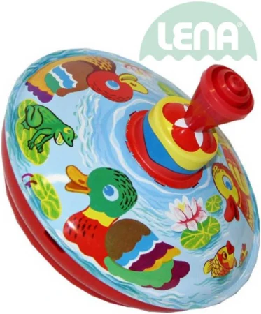 Lena Hra dětská káča vlk s kačenkami 13cm kov