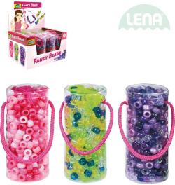 Lena Korálky perly set v doze se šňůrkou různé barvy plast 32720 Lena Korálky perly set v doze se šňůrkou různé barvy plast 32720