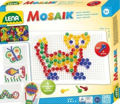 Lena Mozaika barevná krystal průhledný klobouček diamant 1cm 140ks v krabici