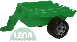 Lena Přívěs zelený plastová vlečka k maxi autům 50cm Lena Přívěs zelený plastová vlečka k maxi autům 50cm