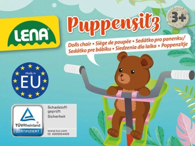 Lena Sedátko na kolo pro panenku 2 barvy plast 61160