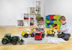 Lena Traktor funkční se lžící 45cm Worxx 1:15 DeutzFahr Agrotron 7250 plast