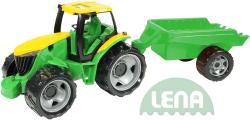 Lena Traktor plastový zelený set s přívěsem 94cm v krabici