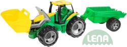 Lena Traktor plastový zelený set se lžící a přívěsem 110cm v krabici Lena Traktor plastový zelený set se lžící a přívěsem 110cm v krabici