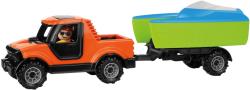 Lena Truckies auto pickup funkční set s loďkou a přívěsem v krabici 01633
