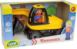 Lena Truckies bagr 25cm set baby autíčko + panáček 01621 plast