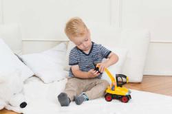 Lena Truckies bagr 25cm set baby autíčko + panáček 01621 plast