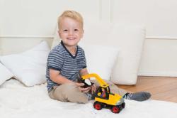 Lena Truckies bagr 25cm set baby autíčko + panáček 01621 plast