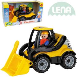 Lena Truckies nakladač 20cm set baby autíčko + panáček 01622 plast