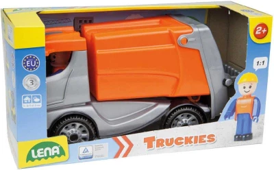 Lena Truckies popeláři 25cm set baby autíčko + panáček 01623 plast