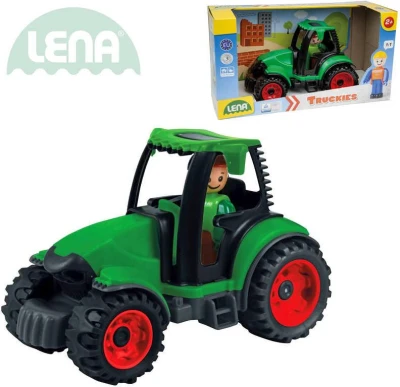 Lena Truckies traktor 17cm set baby autíčko + panáčik 01624 plast Lena Truckies traktor 17cm set baby autíčko + panáčik 01624 plast