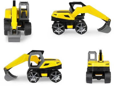 Lena TRUXX 2 auto bagr funkční set s figurkou plast v krabici
