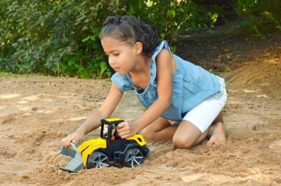 Lena TRUXX 2 auto nakladač funkční set s figurkou plast v krabici