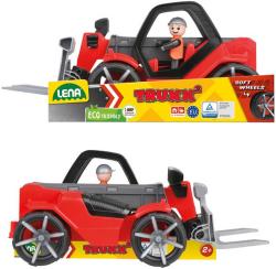 Lena TRUXX 2 Teleskopický nakladač funkční set s figurkou plast v krabici
