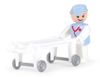 Lena Truxx Baby auto funkční sanitka 29cm set s figurkou plast v krabici