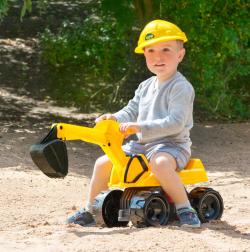 Lena TRUXX Bagr 67cm dětské odrážedlo na písek odstrkovadlo funkční lžíce