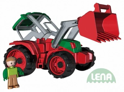 Lena Truxx Traktor 33cm s figurkou řidič (vozítko na písek) Lena Truxx Traktor 33cm s figurkou řidič (vozítko na písek)