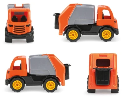 Lena Workies auto funkční popeláři baby set s popelnicí plast v krabici