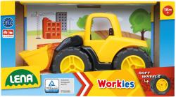 Lena Workies auto nakladač baby 14cm pracovní stroj žlutý plast